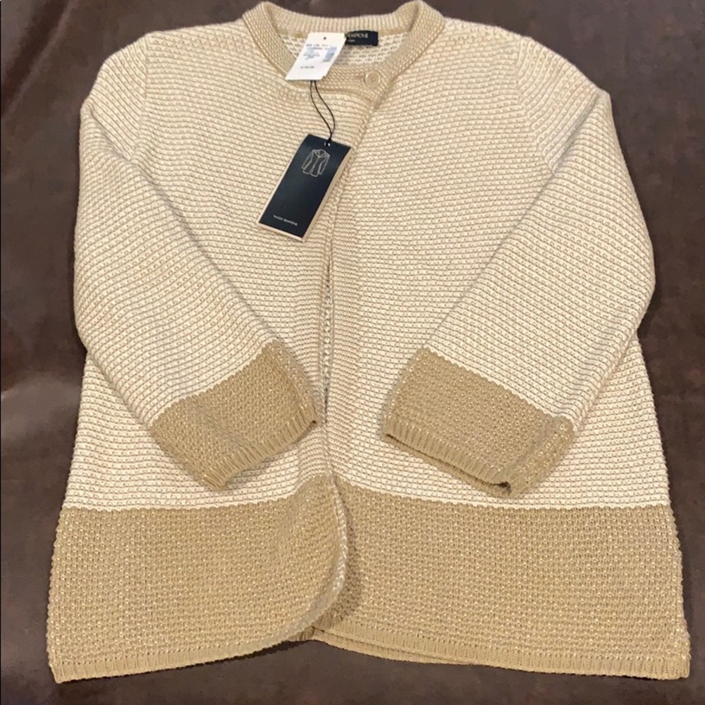 Beige and cream spring sweater